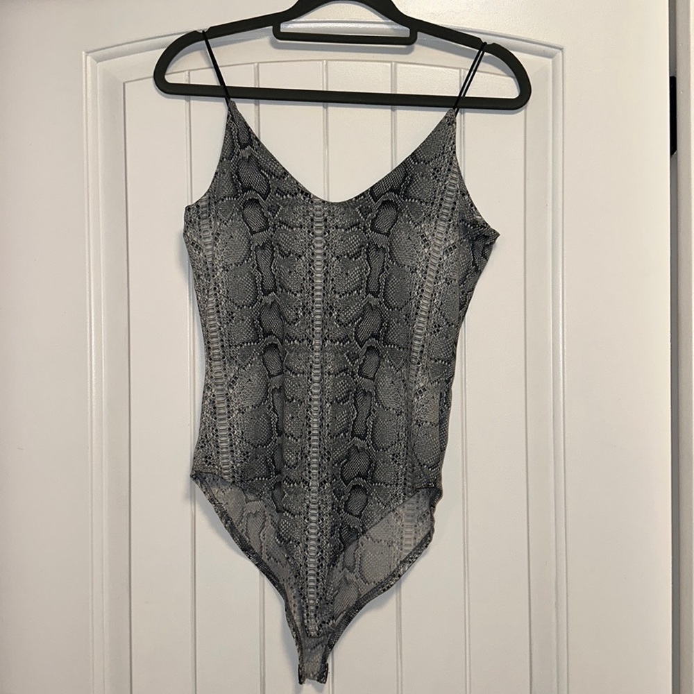 Gaze Snakeskin Bodysuit Size Small